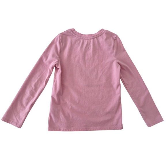 Cat & Jack Pink Kids Unicorn and Floral Long Sleeve Casual Tee | Girls 5T - Picture 2 of 5
